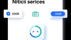 Футуристичный интерфейс с элементами умных уведомлений для современного UX/UI дизайна от компании Somebot